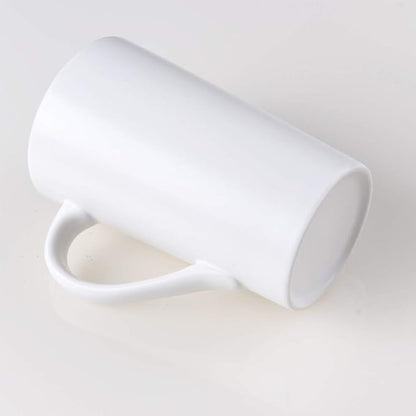 2 Pack 16 OZ Coffee Cup Simple Pure White Ceramic Cup Plain Large Tall White Ceramic Milk Tea Coffee Mug with Handle