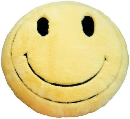 Urban Lifestyle Happy Face Decorative 18" Throw Pillow, Soft Plush Emoji Cushion for Living Room, Bedroom, Couch or Office
