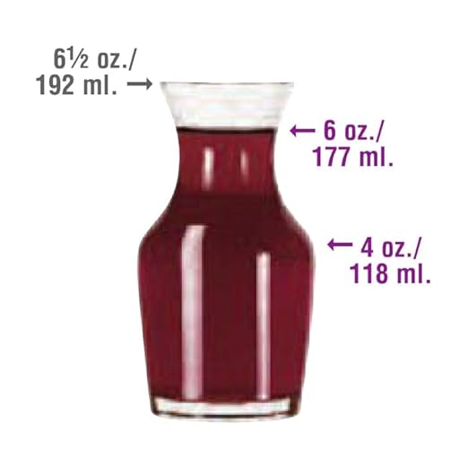 Libbey 735 Clear 6 Oz. Glass Carafe - 36 / CS