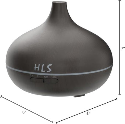 Aromatherapy Essential Oil Diffuser Set - 550ML Ultrasonic Humidifier for Large Rooms - Vaporizer and Aroma Diffuser for Home Bedroom