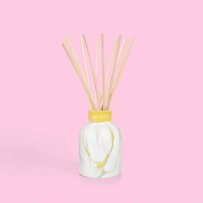 Capri Blue Modern Marble Reed Diffuser Set - Includes Reed Diffuser Sticks, Scented Oil & Glass Bottle - Luxury Scents for Bedroom Decor & Bathroom Air Freshener - Pineapple Flower (5.7 fl oz)