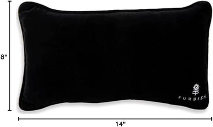 FURBISH Needlepoint Decorative Throw Pillow - WTF - 8" x 14" - Small Embroidered Accent Pillow for Bed, Chair, Couch, Sofa - Eclectic Home Decor
