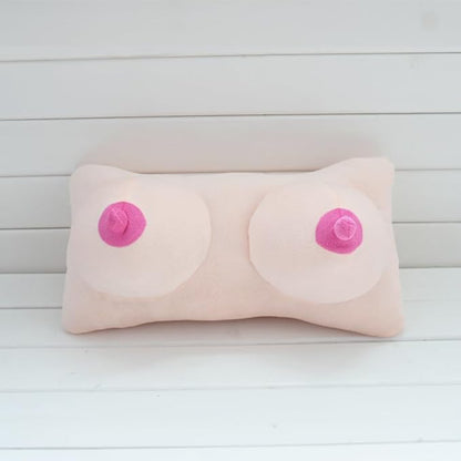 haozaikeji Boobs Breasts Pillow Cushion Funny Throw Pillow Novelty Relax Pillow Soft Memory Foam Sleep Pillow for Home Couples Bedrooms Decor