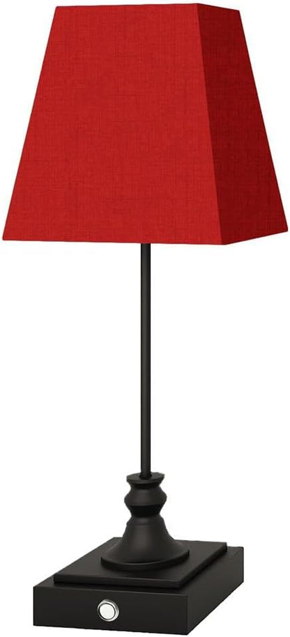 Rechargeable LED Table Lamps with Stepless Touch Control,Black Cordless Lamp for Living Room&Bedside&Patio&Shower,Small Desk Lamp(6000mAH Battery),1 Pack for Home Decor,Best Gifts for Family