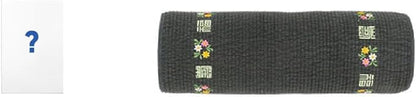 Kpop Jungkook's Favorite Item- Nap Pillow with Traditional Korean Patterns Small and Large Jung kook Photocards Included Weverse Live Nap Pillow (Black 12 inch)