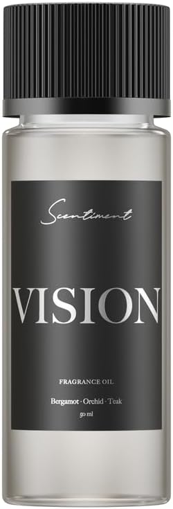 Scentiment Diffuser Oil - Vision Designer Collection | Aromatherapy Home Fragrance | Luxurious Scent with Notes of Bergamot, Orchid, Teak (50ml)