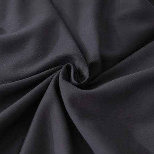 Andency Black Ruffle Comforter Twin XL(68x92Inch), 2 Pieces(1 Ruffled Comforter and 1 Pillowcase) Solid Farmhouse Shabby Chic Bed, Vintage Rustic Soft Microfiber Bedding Set