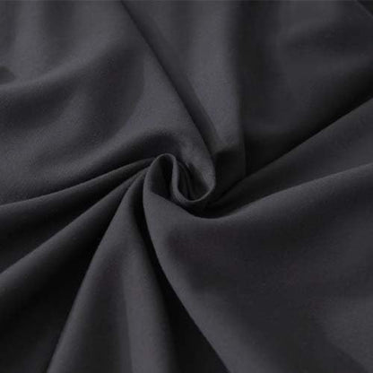 Andency Black Ruffle Comforter Twin XL(68x92Inch), 2 Pieces(1 Ruffled Comforter and 1 Pillowcase) Solid Farmhouse Shabby Chic Bed, Vintage Rustic Soft Microfiber Bedding Set