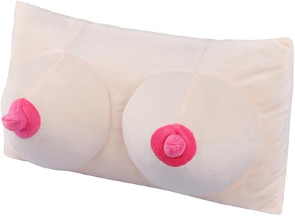 haozaikeji Boobs Breasts Pillow Cushion Funny Throw Pillow Novelty Relax Pillow Soft Memory Foam Sleep Pillow for Home Couples Bedrooms Decor