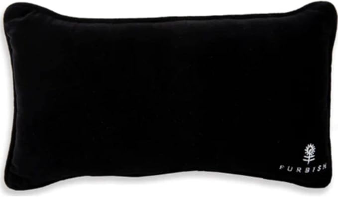 FURBISH Needlepoint Decorative Throw Pillow - WTF - 8" x 14" - Small Embroidered Accent Pillow for Bed, Chair, Couch, Sofa - Eclectic Home Decor