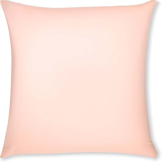 PILLOWY 26" x 26" Throw Pillow - Cream Peach: 1 PCS Luxurious Premium Microbead Pillow with 85/15 Nylon/Spandex Fabric. Forever Fluffy, Outstanding Beauty & Support. Silky, Soft & Beyond Comfortable