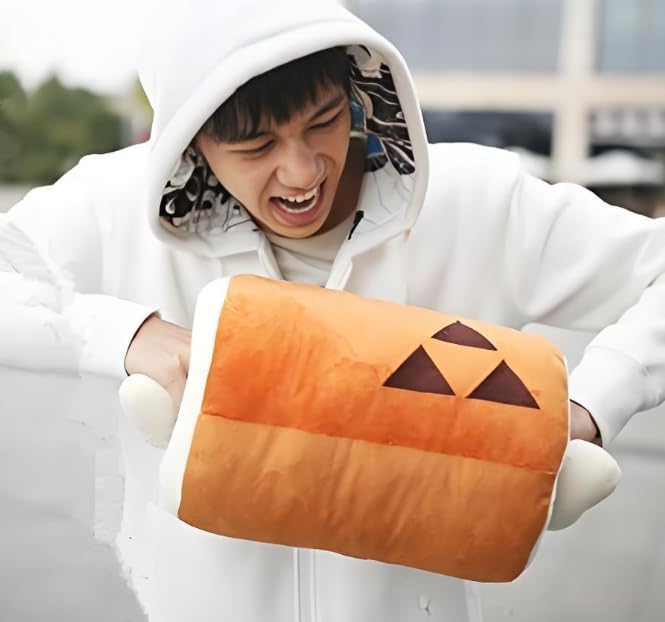 Halloween Monster BBQ Meat Plush Pillow Hunter,13.4" x 7.9"Bedding Throw Pillow,Desktop and Chair Pillow,PP Cotton Birthdays Gifts