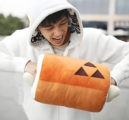 Halloween Monster BBQ Meat Plush Pillow Hunter,13.4" x 7.9"Bedding Throw Pillow,Desktop and Chair Pillow,PP Cotton Birthdays Gifts (BBQ)