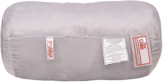 Mark Feldstein & Associates Coca Cola Diet Coke Can Classic Gray Embroidered Plush Throw Pillow, 13 in