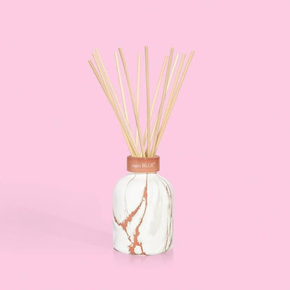 Capri Blue Modern Marble Reed Diffuser Set - Includes Reed Diffuser Sticks, Scented Oil & Glass Bottle - Luxury Scents for Bedroom Decor & Bathroom Air Freshener - Havana Vanilla (5.7 fl oz)