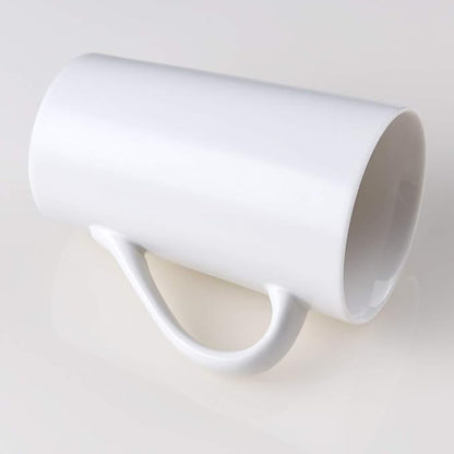 2 Pack 16 OZ Coffee Cup Simple Pure White Ceramic Cup Plain Large Tall White Ceramic Milk Tea Coffee Mug with Handle