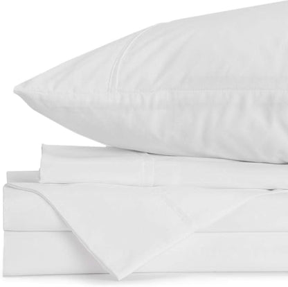 Jennifer Adams Eternal Sheet Set, 3-Piece Microfiber Sheets & Pillowcases - Ultra-Soft, Breathable and Wrinkle-Resistant (White, Twin)