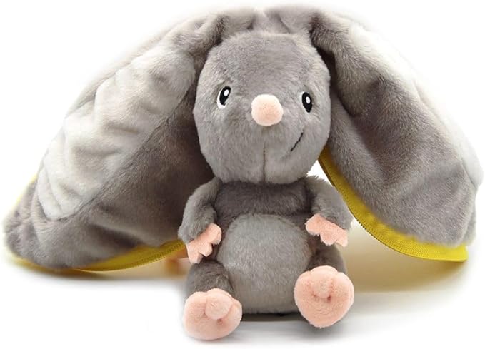 LES DÉGLINGOS Flipetz Rocket The Mouse Decorative Pillow – Reversible Lemon to Mouse 2-in-1 Plush Cushion – 8.5 Inch Stuffed Animal Pillow for Sofa, Bed & Any Room | Home Décor Gift for All Ages