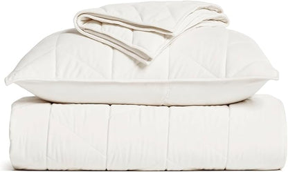 EVERGRACE 3 Pieces Luxurious Queen Velvet Quilts, Ultra Soft Lightweight Velvet Comforter Set, Matelasse Oversized Diamond Bedspread Coverlet for All Season with 2 Shams, Cream White, 92"x96"