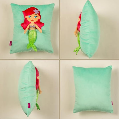 Disney The Little Mermaid Ariel Kids Super Plush Cozy Snuggle (TM) Pillow (100% Officially Licensed Product) by Franco