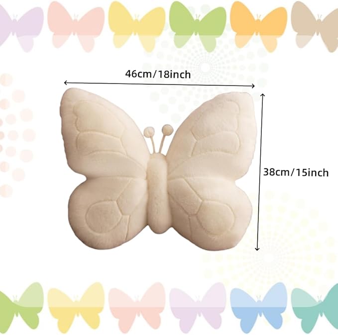 15 x 18 Inches Cute Butterfly Throw Pillows Decorative Plush Sofa Butterfly Pillow for Indoors Home Outdoor Couch Kids