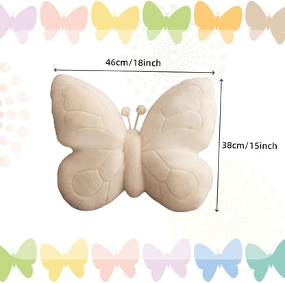 15 x 18 Inches Cute Butterfly Throw Pillows Decorative Plush Sofa Butterfly Pillow for Indoors Home Outdoor Couch Kids
