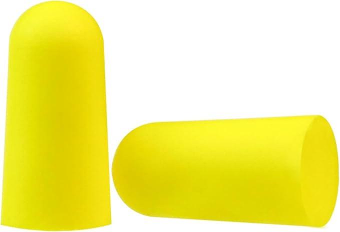 Fan Wu Soft Foam Earplugs 50 Pairs – 32dB Noise Reduction for Sleeping, Travel & Work | Slow Rebound Comfort Fit | Latex-Free Hearing Protection |Yellow | Standard Size