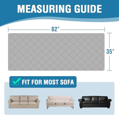 H.VERSAILTEX Couch Cover for Dogs Washable 100% Waterproof Sofa Cushion Cover Dog Bed Cover Non-Slip Pet Blanket for Sofa Cushion Protector, 35" x 82", Grey