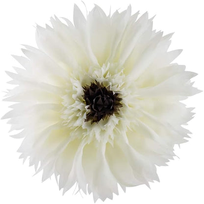 3D Flower Round Throw Pillows Cute Decorative Daisy Sunflower Accent Pillow Modern Farmhouse Elegant Cushion for Bed Couch Chair Car Bedroom Living Room Home Decor Gift 12 Inch White