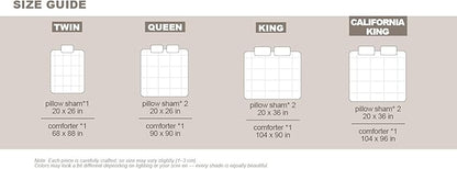 Blue Ruffle Comforter Set Twin, Pre-Washed Shabby Chic Bedding Set, Lightweight Cottagecore Soft Romantic Cozy 1 Comforter & 1 Sham, All-Season