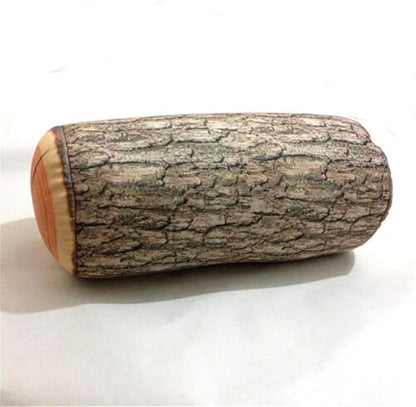 Natural Wood Design Tree Trunk Log Cushion Soft Chair Cushion Pillows Gift Home Sofa Cushion (style2)