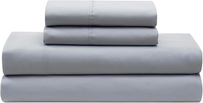 7 Piece Comforter Set Bed in a Bag Ombre Pintuck Design All Season Soft Down Alternative Bedding Comforter Set & Luxurious Matching Bed Sheets & Pillow Shams, Ombre Pintuck Gray, Full