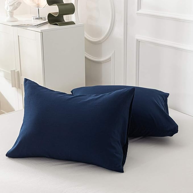 KAREVER Solid Navy Comforter Twin Navy Blue Bedding Set Kids Soft Bedding Quilt Set Teens Breathable Durable Blanket