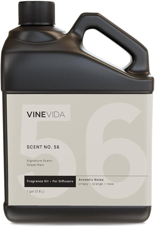 VINEVIDA [128 Fl Oz] Ocean Rain Fragrance Oil for Cold Air Diffusers, Essential Oils for Diffuser Oil Refill & Air Freshener Room Spray