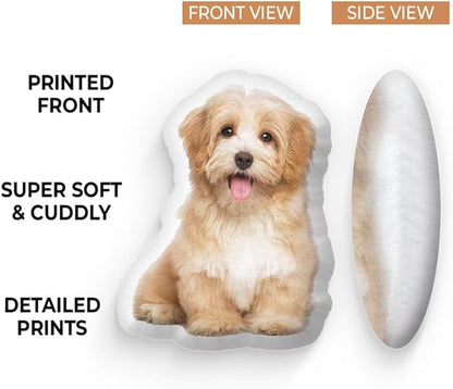 Pawfect House My Beloved Fur Baby, Personalized Funny Pet Pillow with Picture, Custom Cat Dog Photo Shaped Pillow with Face, Birthday Gifts for Dog Lovers, Pet Lovers