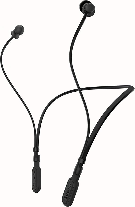 HALLEAST Earplugs for Concert, Noise Reduction, Hearing Protection, with Removable Ear Plug Lanyard, Safety Connector Cord Strap Neckband – SNR 26dB, NRR 14dB, Black Plug + Black Tip