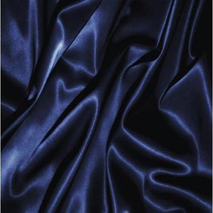 100% Pure Silk Satin Sheet Set 4pcs, King Size, Navy Blue