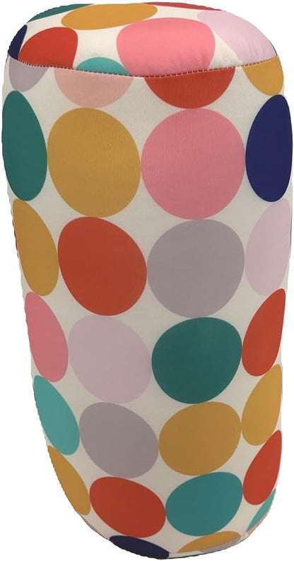 Bookishbunny Microbead Cylinder Bolster Roll Pillow 13" x 7" (Polkadot)