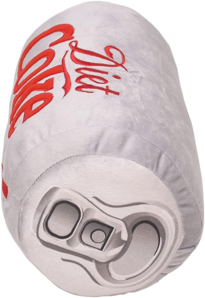 Mark Feldstein & Associates Coca Cola Diet Coke Can Classic Gray Embroidered Plush Throw Pillow, 13 in