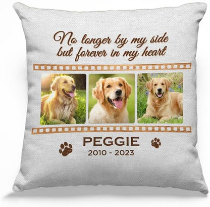 Pawfect House Dog Memorial Gifts for Loss of Dog, Personalized Pet Throw Pillow Covers (Insert Included), Forever in My Heart, Pet Memorial Gifts for Dogs, Custom Photo Pillow for Loss of Cat