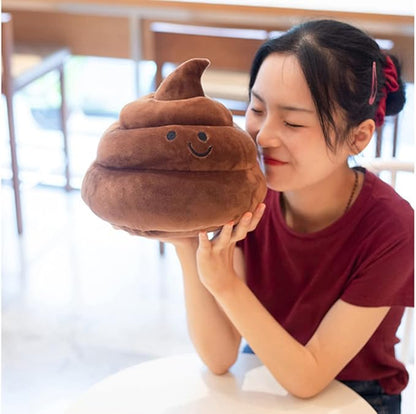 Lovely Plush Simulation Poop, Spoof Gifts, 3D Funny Decoration Pillow (10in, Light Brown)