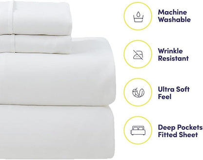 Twin XL Comforter Set with Sheets - 5-Piece Bedding Collection - 1 Comforter, 1 Fitted Sheet, 1 Flat, 2 Pillowcases - Deep Pocket - Soft & Premium Quality - Ideal for All Seasons, Gray Plaid | Breathable material, Beautifule Designs, Durable fabric