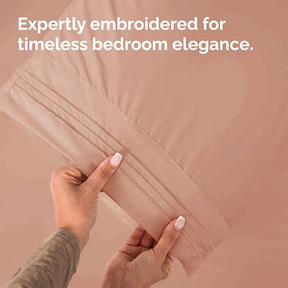 King Pillow Cases Set of 2 - Ultra Soft Hotel Quality Pillowcase Covers - Comfy, Cozy & Wrinkle Free - Shrinkage, Stain and Fade Resistant - Machine Washable Pillow Protectors - 2 Piece Set - Mauve