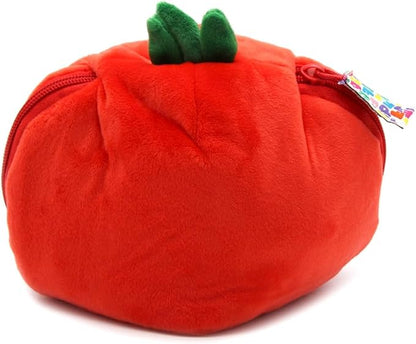 LES DÉGLINGOS Flipetz Comet The Ladybug Decorative Pillow – Reversible Tomato to Ladybug 2-in-1 Plush Cushion – 7 Inch Stuffed Animal Pillow for Sofa, Bed & Any Room Décor for Home Decor