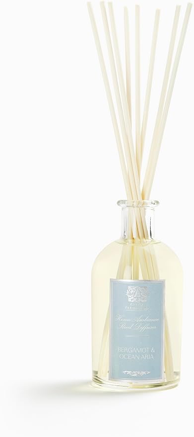 Antica Farmacista Home Ambiance Diffuser - Long-Lasting Reed Scent Diffuser - Luxury Room Freshener Gift - Bergamot & Ocean Aria, 8.45 fl oz