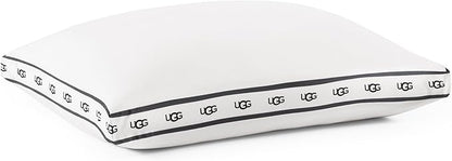 UGG Standard Bed Pillow – Plush Down Alternative Pillow, Soft & Breathable Medium Firm Sleeping Pillows, Premium Luxury Home Decor Hypoallergenic Pillow for Bed, White, 18” x 26” (Devon)