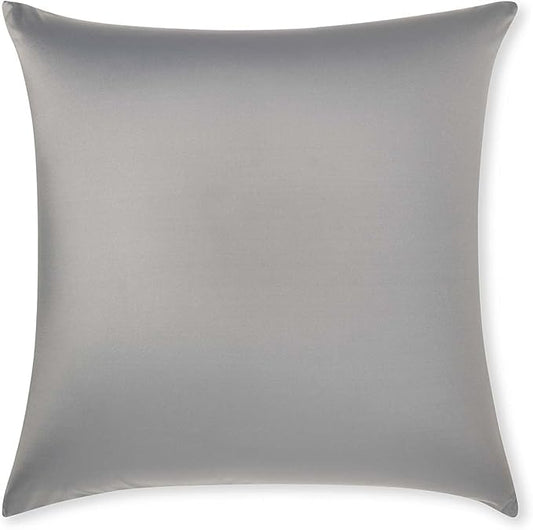 PILLOWY 20" x 20" Throw Pillow - Dark Grey: 1 PCS Luxurious Premium Microbead Pillow with 85/15 Nylon/Spandex Fabric. Forever Fluffy, Outstanding Beauty & Support. Silky, Soft & Beyond Comfortable