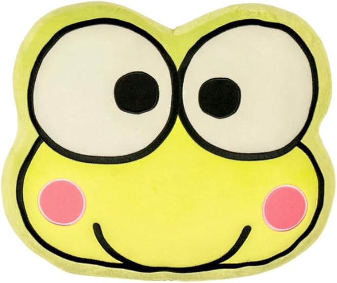 Hello Kitty & Friends Keroppi Bedding Super Soft Plush Decorative Pillow, One Size, (100% Officially Licensed Product) by Franco