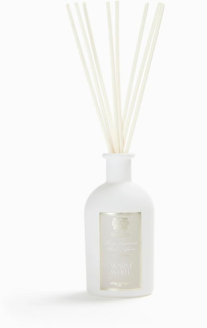 Antica Farmacista Home Ambiance Diffuser - Long-Lasting Reed Scent Diffuser - Luxury Room Freshener Gift - Warm White, 8.45 fl oz