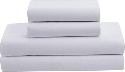 King Size Comforter Set 8 Piece Bed in a Bag with Bed Skirt, Fitted Sheet, Flat Sheet, 2 Pillowcases, 2 Pillow Shams, King, Dobby White